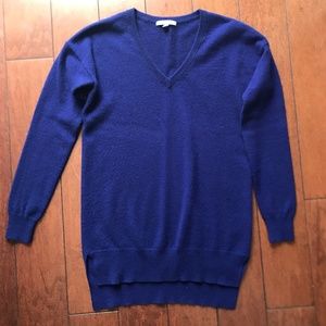 Cashmere Uniqlo Blue Tunic Sweater